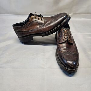 Johnston Murphy Mens XC Flex wingtip Sheepskin Dress Shoe 20-5512 US‎ Size 10 M